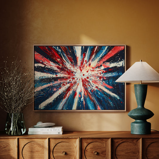 Stars Burst Into Patriotic Light