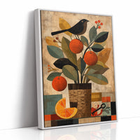 Orange Tree and Blackbird