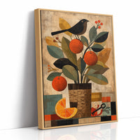 Orange Tree and Blackbird