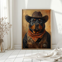 Rottweiler Ranger in the Wild West