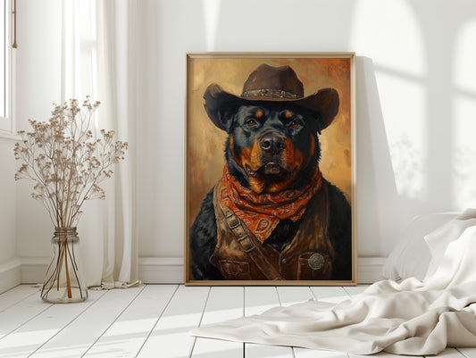 Rottweiler Ranger in the Wild West