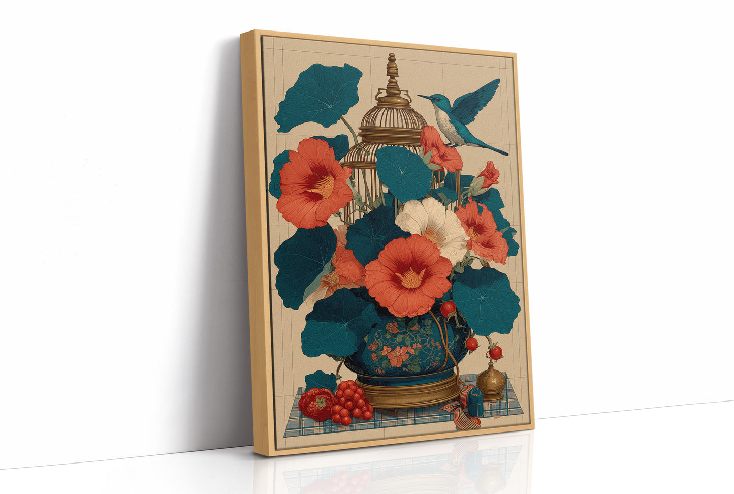 Nasturtiums and the Birdcage