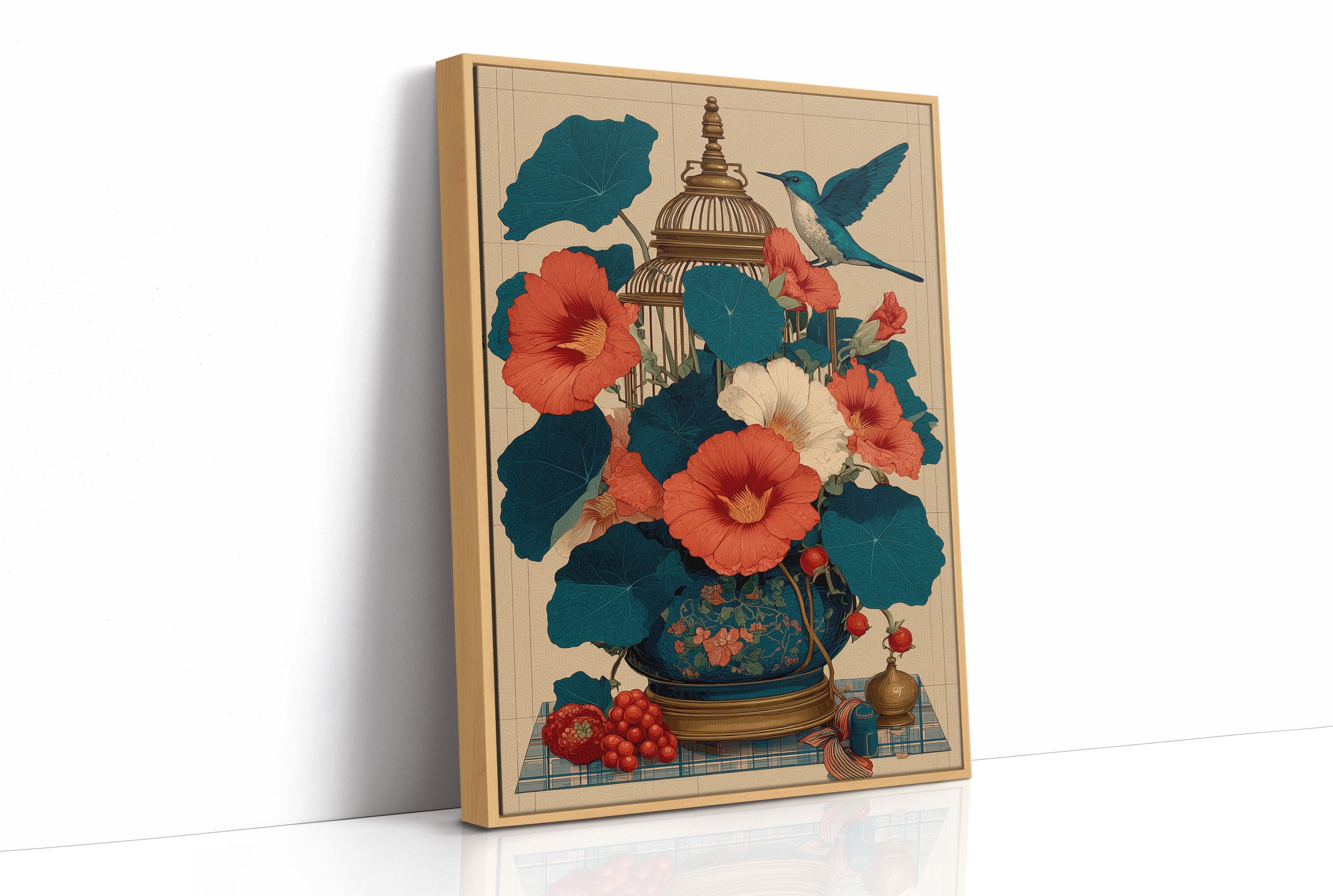 Nasturtiums and the Birdcage