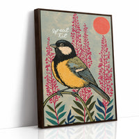 Great Tit and Rising Sun