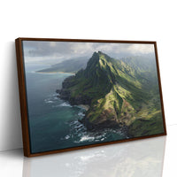 Emerald Peaks Touch Pacific Skies