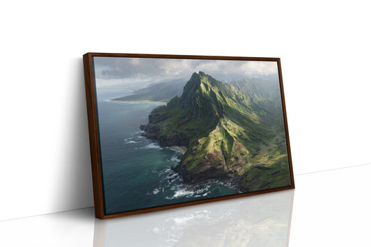 Emerald Peaks Touch Pacific Skies