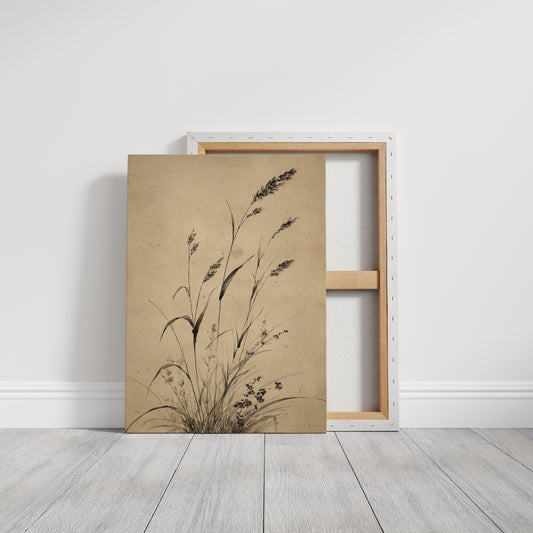 Wild Grasses Bow To Autumn Wind