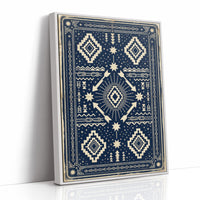 Indigo Southwestern Star Pattern