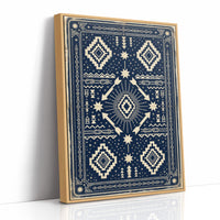 Indigo Southwestern Star Pattern