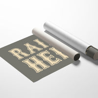 Raise Hell Western Typography Wall Art
