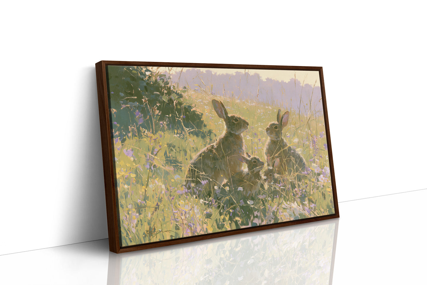 Rabbits, Golden Meadow Light
