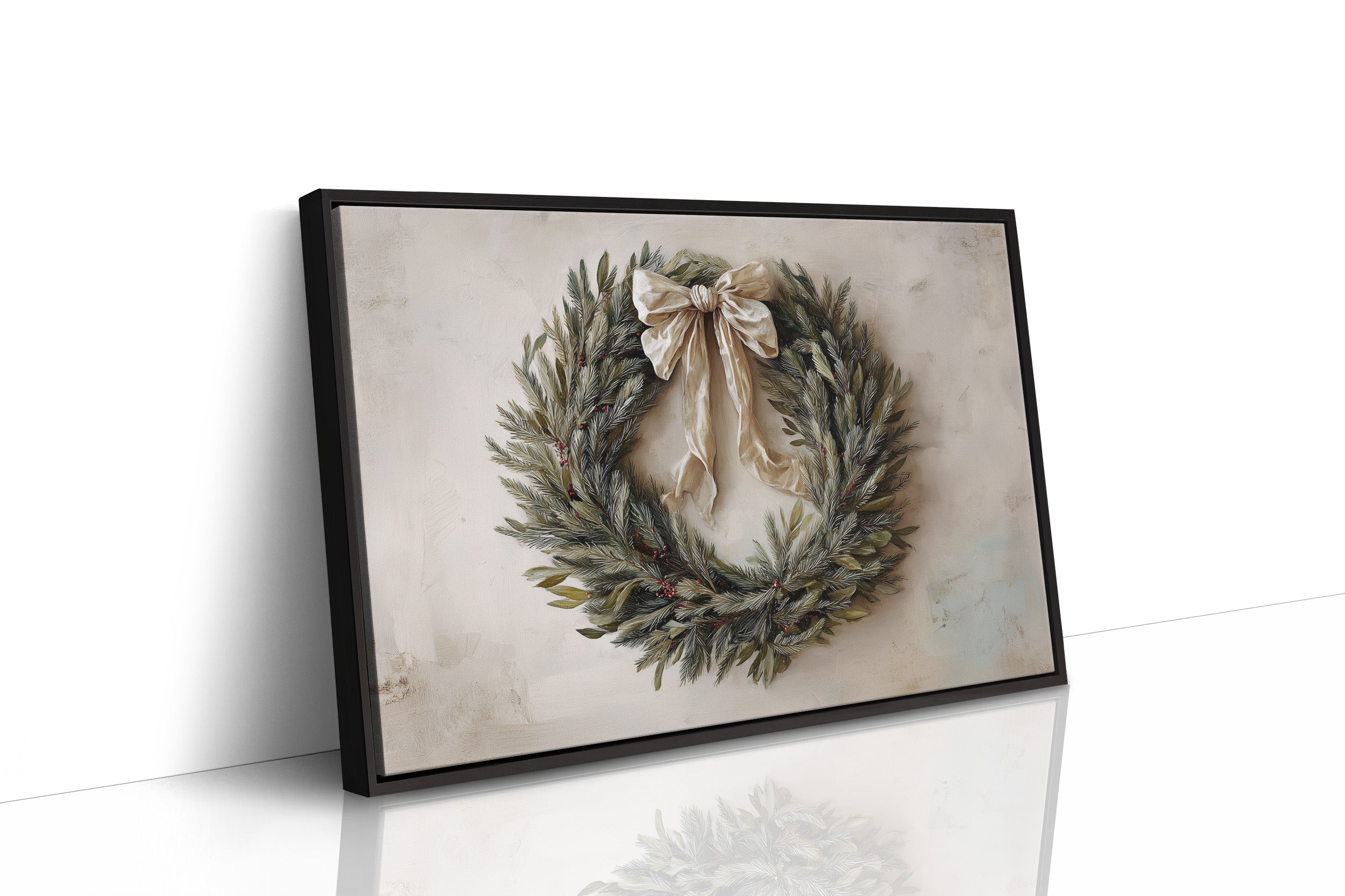 Evergreen Elegance Adorned With Silk