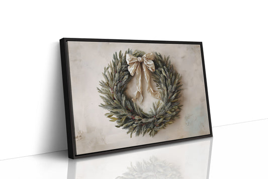 Evergreen Elegance Adorned With Silk