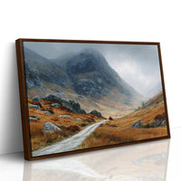 Autumn Path Through Highland Mists