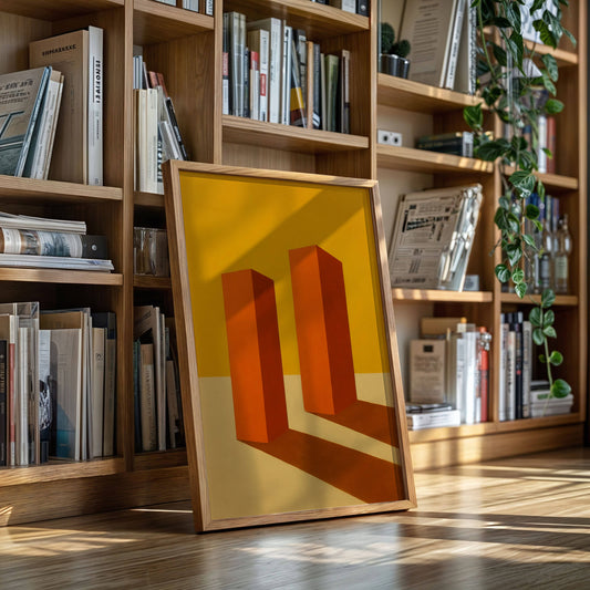 Monoliths Cast Long Desert Shadows