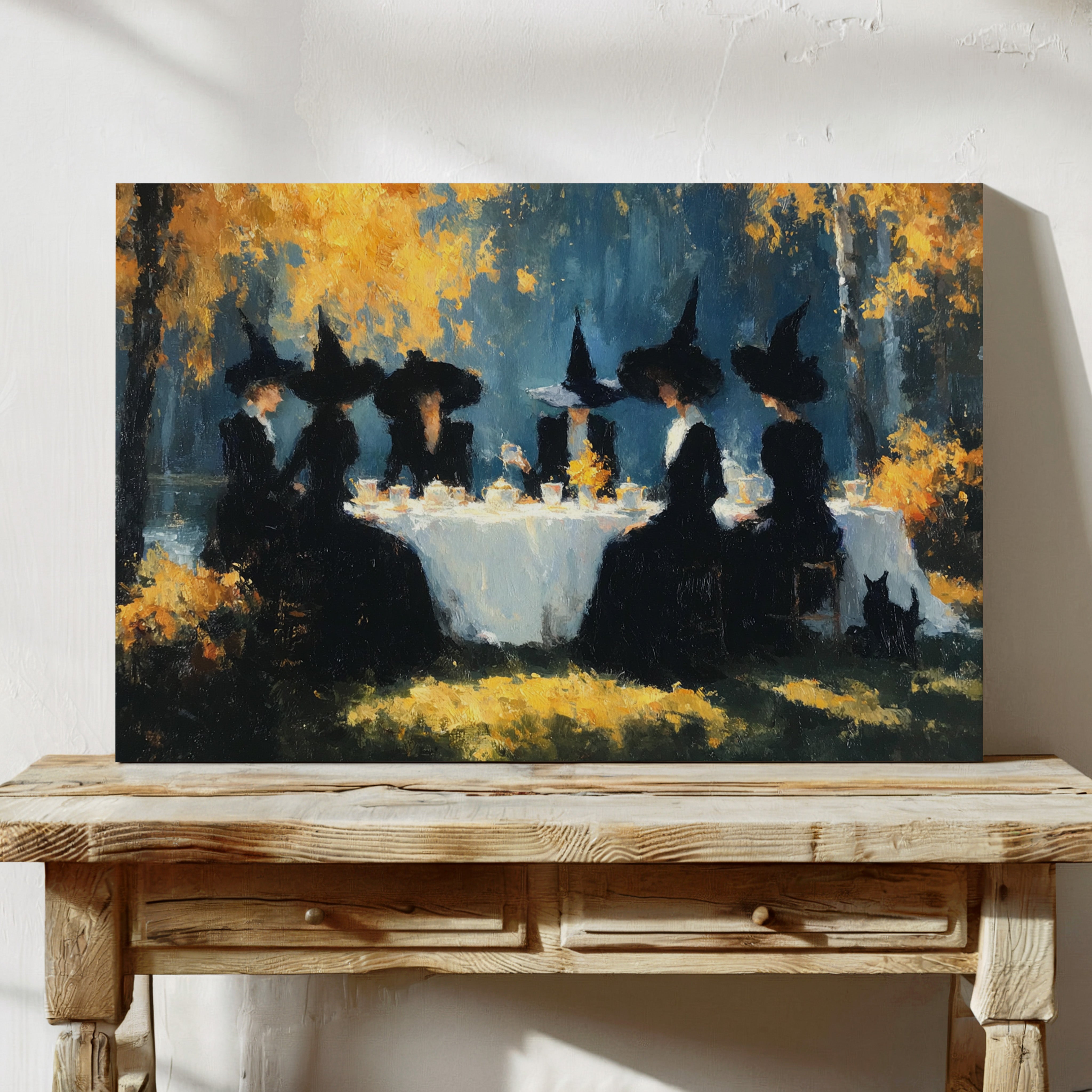 The Gathering Beneath Golden Canopies