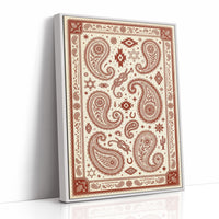 Rust Paisley Western Bandana Print