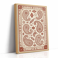 Rust Paisley Western Bandana Print
