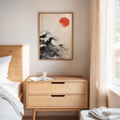 Japanese Ink Waves – The Flow of Nature