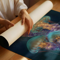 Ocean Ballet In Teal Depths