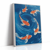 Vermillion Dancers in Azure Whirlpool