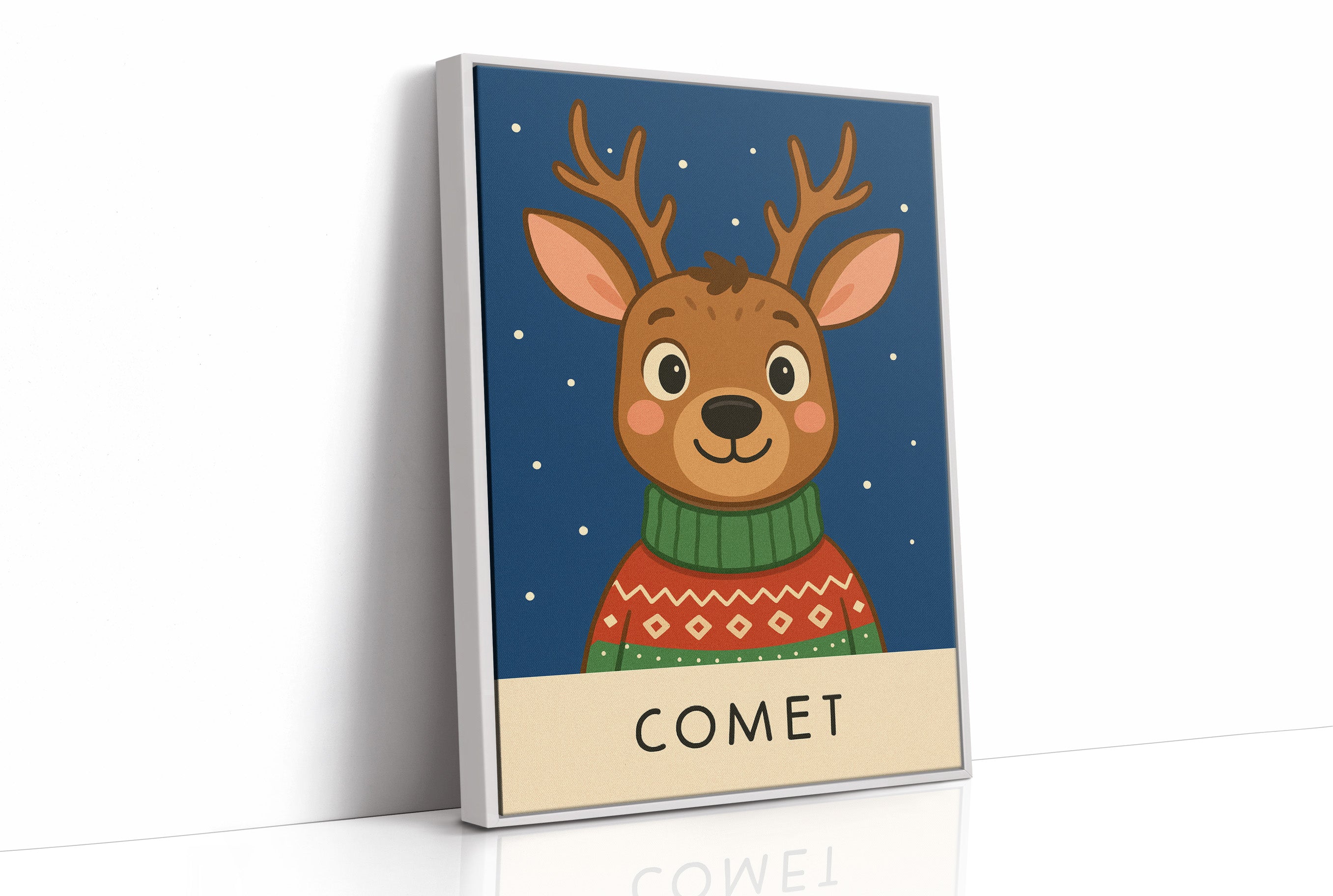 Reindeer Tales Under Frosted Lights