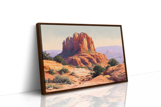 Sandstone Giants Guard Desert Dawn