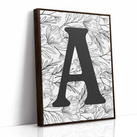 Botanical Letter A Monogram