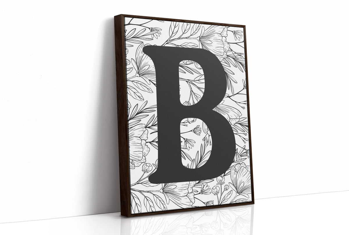 Botanical Letter B Monogram