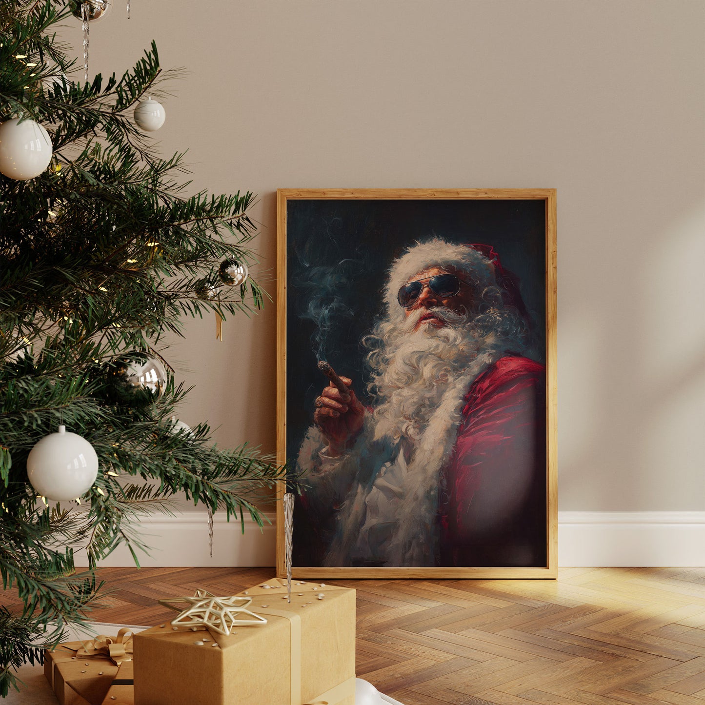 Rebel Claus Takes A Smoke Break