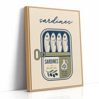 Sardines in Olive Oil — Vintage Tin Label Print