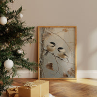 Winter Chickadees Share Morning Secrets