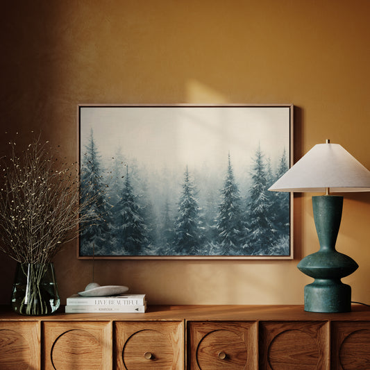 Winter Pines Hold Morning Secrets