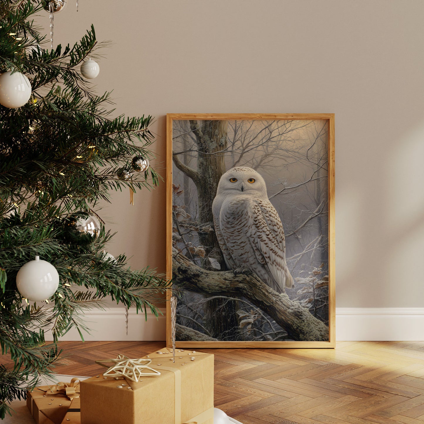 Arctic Wings Meet Winter Woods