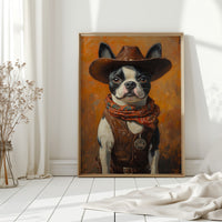 Boston Terrier Cowboy Deputy