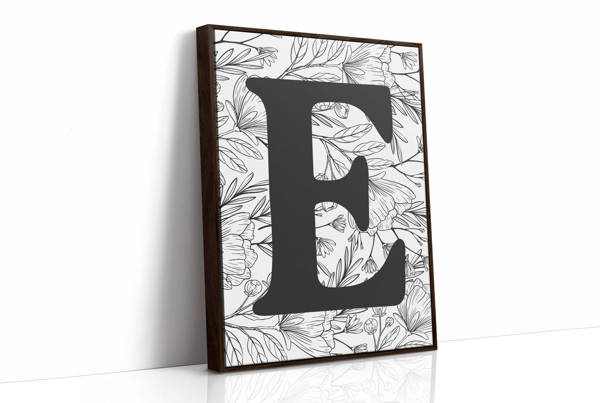 Botanical Letter E Monogram