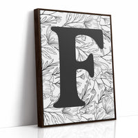 Botanical Letter F Monogram