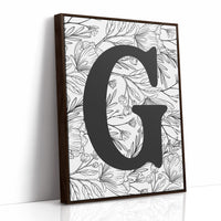 Botanical Letter G Monogram