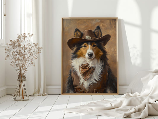 Rough Collie Sheriff of the High Plains