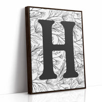 Botanical Letter H Monogram