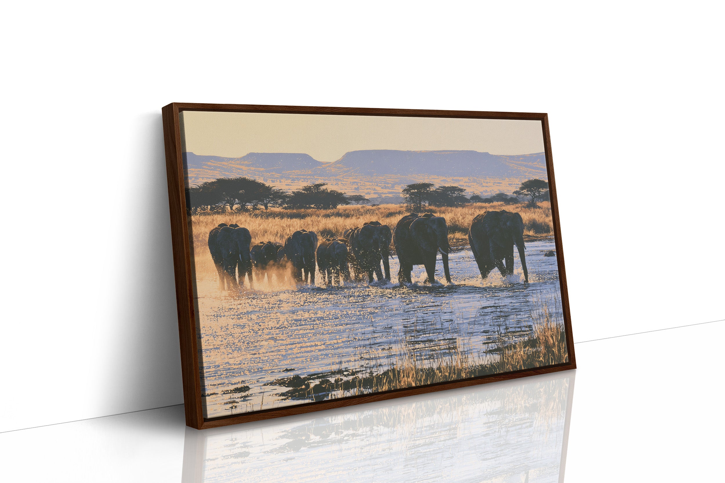 Herd, Crossing at Dusk