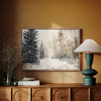 Snow Winds Through Silent Pines