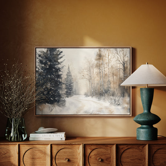 Snow Winds Through Silent Pines