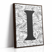 Botanical Letter I Monogram