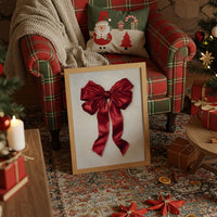 Red Silk Bows December's Promise