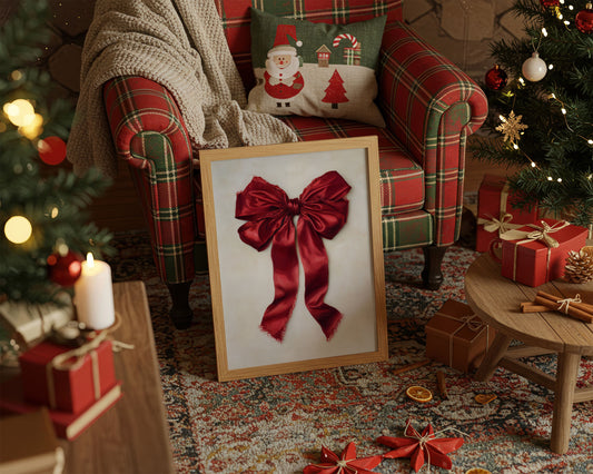 Red Silk Bows December's Promise