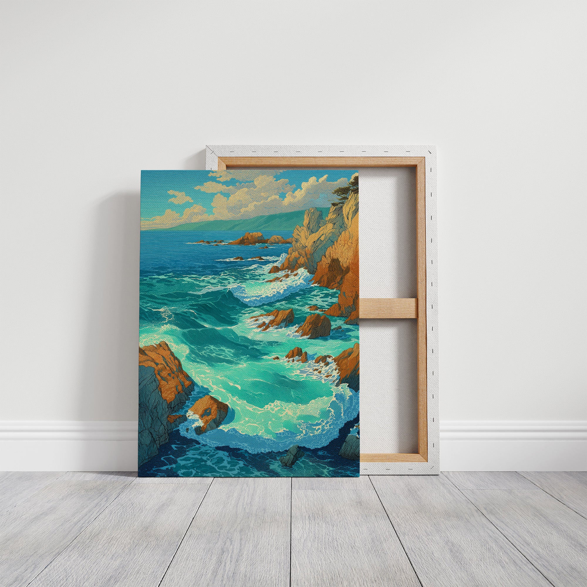 Coastal Cliffs Meet Turquoise Tides