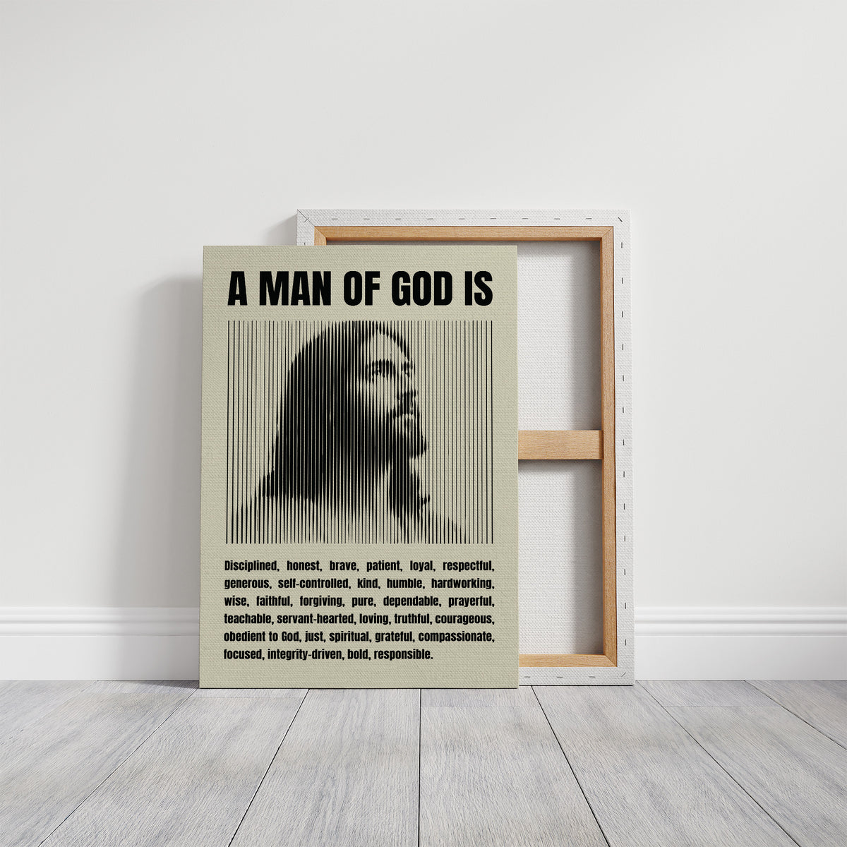 A Man of God: Line Portrait Virtues