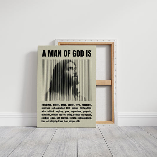 A Man of God: Line Portrait Virtues
