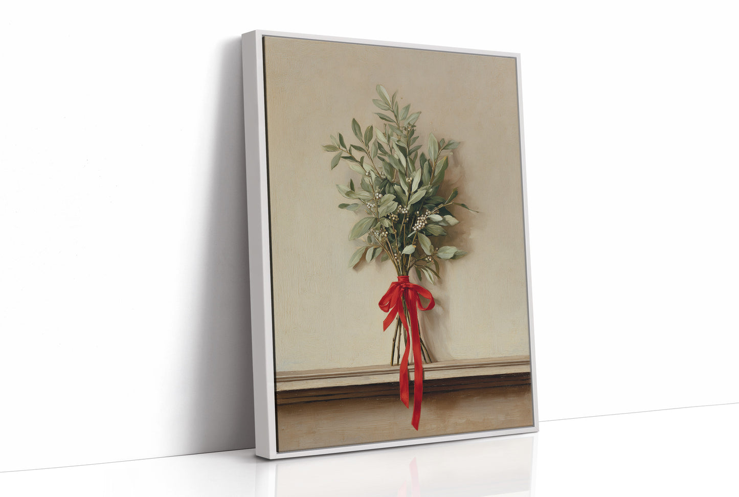 Olive Whispers Bound in Crimson
